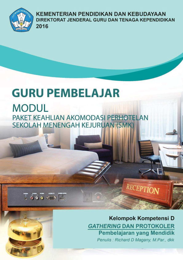 Modul paket keahlian akomodasi perhotelan smk