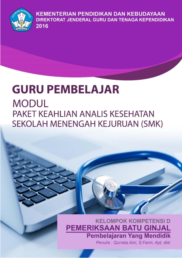 Modul Paket keahlian analisis kesehatan smk